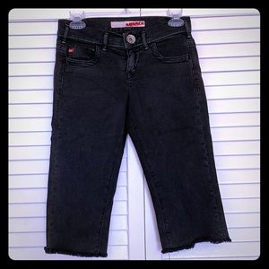 Miss sixty charcoal denim jorts / capris.